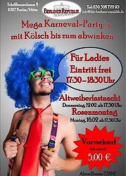 Karneval-Party´s in der Berliner Republik 2015